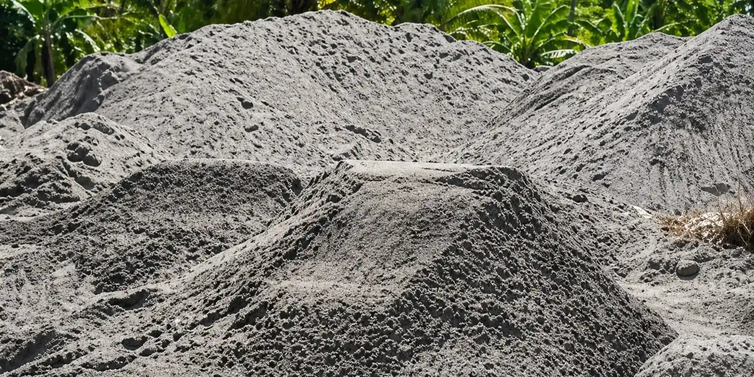 Jual pasir hitam cor berkualitas 2026 butiran tajam untuk cor beton dak lantai dan fondasi bangunan pengiriman 24 jam Jabodetabek